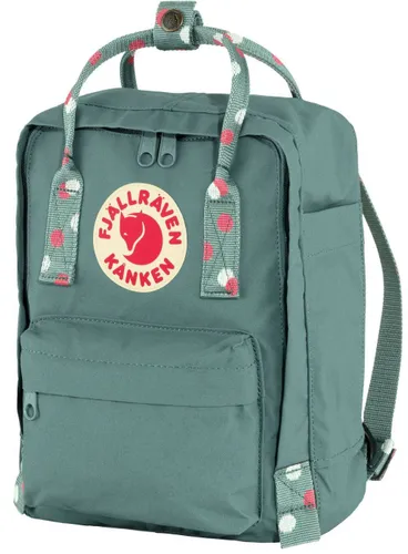 Fjallraven Kanken Mini-frost yeşil sırt çantası / konfeti deseni