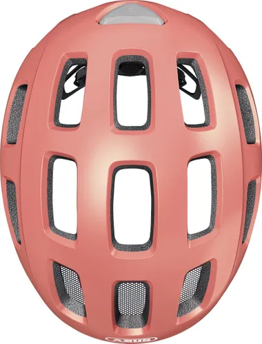Kask rowerowy ABUS Youn-I 2.0 Różowy dla Dzieci z lampką (rozmiar M)