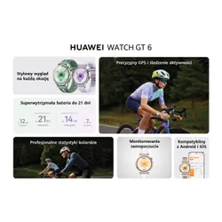 Smartwatch HUAWEI Watch GT 6 Elegant 41mm Złoty