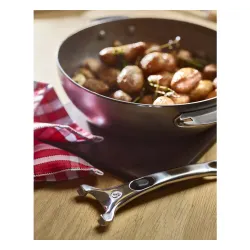 DE BUYER Mineral B Loqy 24 cm - patelnia głęboka ze stali węglowej