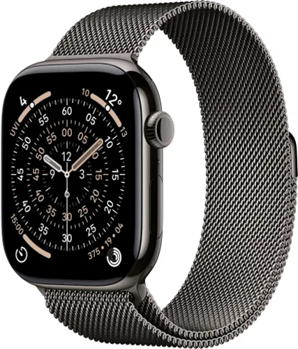 Apple Watch 11 GPS + Cellular 46mm koperta z tytanu (łupek) + bransoleta mediolańska rozmiar M/L (łupek)