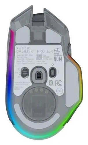 Myszka gamingowa Razer Basilisk V3 (35K) bezprzewodowa 35000 dpi optyczna przezroczysta