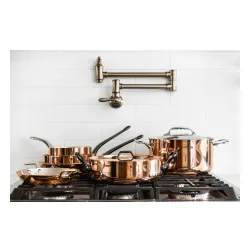 DE BUYER Prima Matera 5,7 l - garnek miedziany z pokrywką