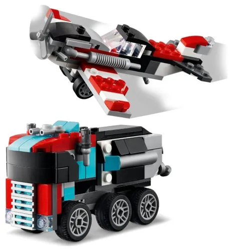 LEGO Creator 31146 грузовик с платформой и вертолетом P8