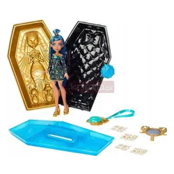 LALKA MONSTER HIGH Cleo De Nile GOLDEN GLAM CASE zestaw z tatuażami HNF72