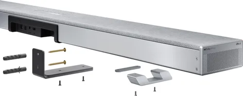 Soundbar SHARP HT-SBW55121 Srebrny 5.1.2-kanałowy, Bezprzewodowy Subwoofer, HDMI eARC, Dolby Atmos, 4K, BT