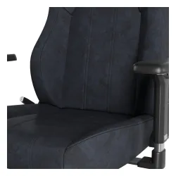 Fotel Hator Arc 3 Velour XL Gamingowy do 180kg Tkanina Czarny