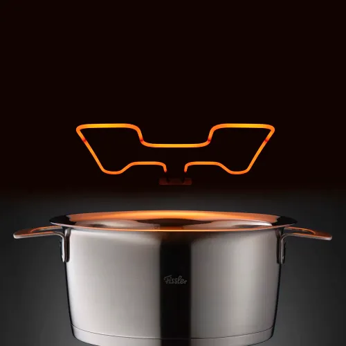 FISSLER Phi 2,3 l - garnek ze stali nierdzewnej z pokrywką