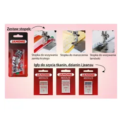 Maszyna do szycia JANOME Jubilee 60507 + zestaw startowy akcesoriów