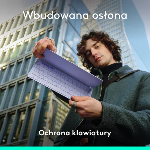 Klawiatura nożycowa Logitech Keys-To-Go 2 Fioletowy