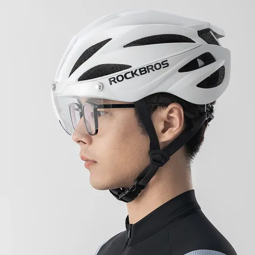 Kask rowerowy ROCKBROS 8386824304060 Biały Szosowy (rozmiar 58-62)