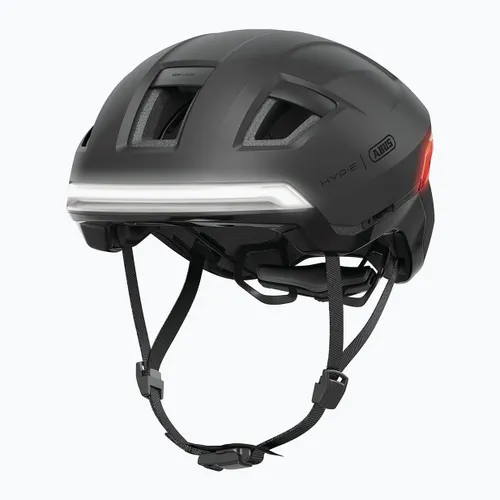 Kask rowerowy z kierunkowskazami ABUS Hyp-E volcano titan