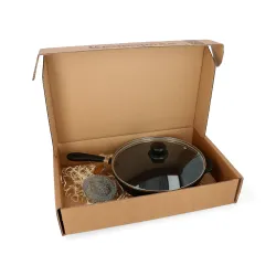 Patelnia żeliwna z pokrywką MAYSTERNYA IRON 26 cm