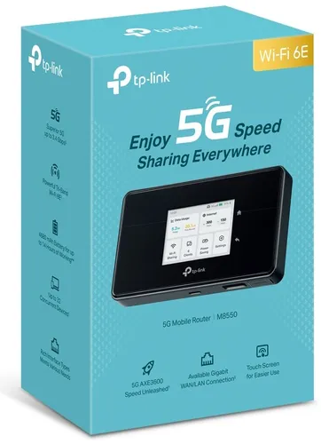 Router TP-LINK M8550 5G 2.4 / 5 / 6 GHz (TriBand), Gniazdo SIM