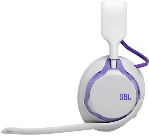 Słuchawki JBL Quantum 650 Bezprzewodowe, Nauszne, Dźwięk przestrzenny Biało-fioletowy