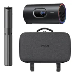 Projektor JMGO PicoPlay+ Full HD (1920 x 1080), 450 ANSI lumen, Wi-fi, Bluetooth + Statyw z powerbankiem + Etui