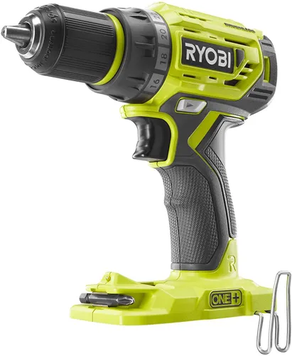 Wiertarko-wkrętarka RYOBI R18DD7-0 + Akumulator RYOBI RC18120-125 2.5Ah 18V + Ładowarka