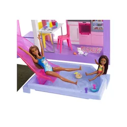 Barbie DreamHouse ® Deluxe yazlık 60 yıldönümü + 2 bebek