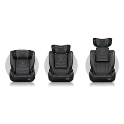 Fotelik samochodowy NUKIDO Louis Soft i-Size 100-150 cm (15-36 kg) Czarno-szary