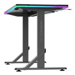 Biurko gamingowe ULTRADESK Iron RGB Czarny