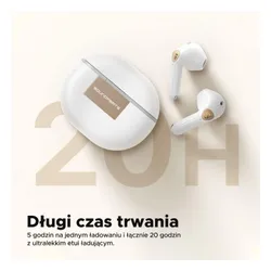 Słuchawki bezprzewodowe Soundpeats Air3 Deluxe HS Douszne Bluetooth 5.2 Biały