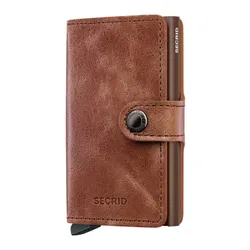 Portfel kieszonkowy Miniwallet Secrid Vintage - cognac / brown