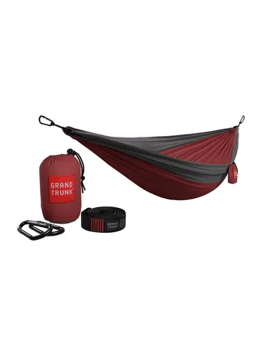 Hamak Grand Trunk Double Deluxe Parachute Nylon - crimson/charcoal