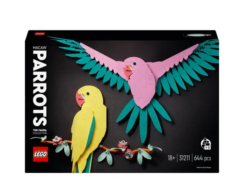 Конструктор LEGO ART 31211 коллекция животных-попугаи ара