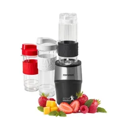 Blender kielichowy CONCEPT SM-3385 Smoothie Maker Czarny (Sportowy) + 2 bidony w komplecie