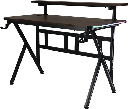 Biurko gamingowe COBRA CRF4012 RGB Brązowy