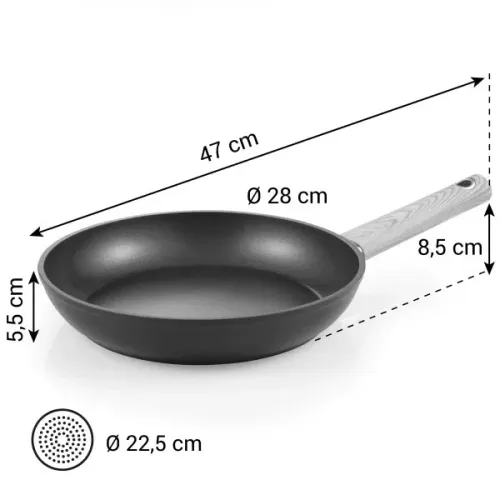 TESCOMA Chalet 28 cm - patelnia nieprzywierająca