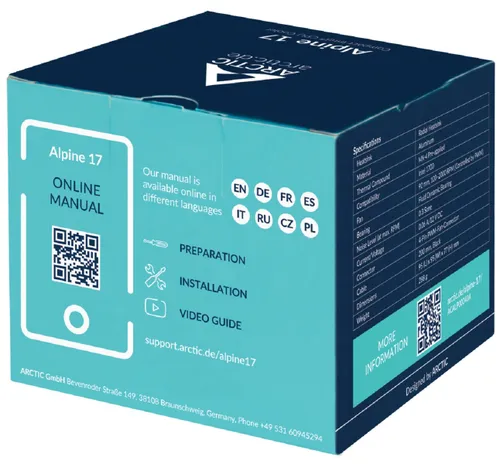 Chłodzenie CPU ARCTIC Alpine 17