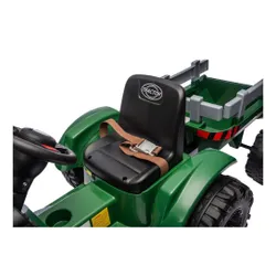 Traktor Na Akumulator Dla Dziecka Ch9959B 24V 2X120W Przyczepa LED Eva Pilot
