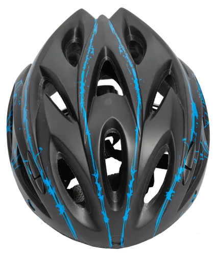 Kask rowerowy URBAN PRIME UP-HLM-EBK-BB Czarno-niebieski MTB (rozmiar L) + Magnetyczne okulary przeciwsłoneczne