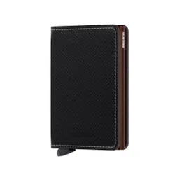 Slimwallet Secrid Saffiano-brown Küçük RFID Cüzdanı