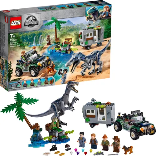 Конструктор Lego Jurassic World столкновение с бариониксом: охота за сокровищами (75935)