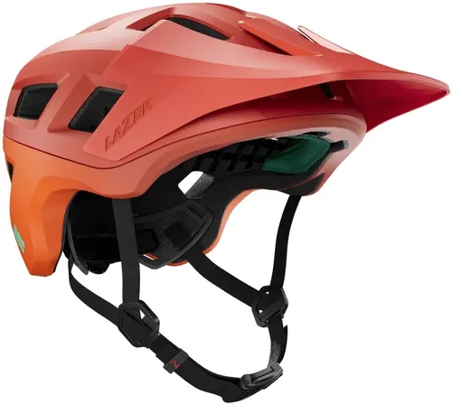 Kask rowerowy LAZER Coyote KinetiCore Rdzawo-pomarańczowy mat MTB z możliwością zamontowania lampki (rozmiar S)