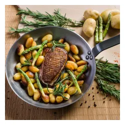 DE BUYER Mineral B Element 28 cm grafitowa - patelnia stalowa