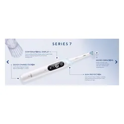 Oral - B магнитная зубная щетка iO Series 7 White Alabaster