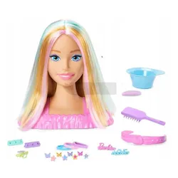 LALKA BARBIE GŁOWA DO STYLIZACJI DELUXE + akcesoria do stylizacji JFG81