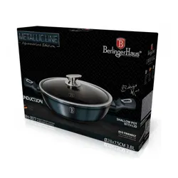 Garnek granitowy 28 cm Berlinger haus bh-1877 aquamarine line 1szt