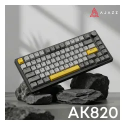 Klawiatura mechaniczna Ajazz AK820 Sea Salt Switch Czarno-Szary