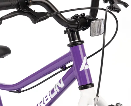Rower dziecięcy KARBON Superlight 16 cali dla chłopca Fioletowy