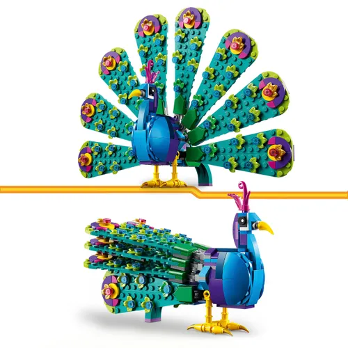 Lego paw Creator 3w1 egzotyczny 31157 z ruchomym ogonem i podstawką