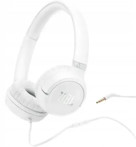 Słuchawki przewodowe JBL Tune 530 Wired Nauszne Mikrofon Biały