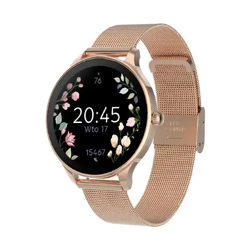 Smartwatch Forever Velora SB-306 38mm Różowe złoto