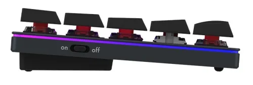 Klawiatura mechaniczna Aqirys AQI-GA-KB-8 Gateron Red Czarny