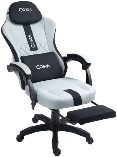 Fotel COBRA Player 5.0 CRF55GR Szary + podnóżek