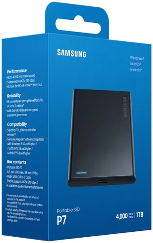 Dysk SAMSUNG P7 1TB SSD