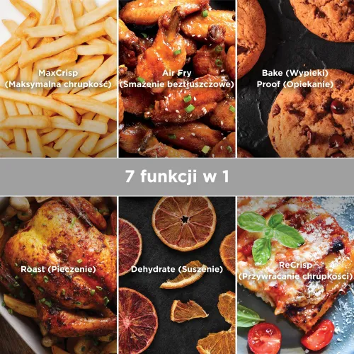 Air Fryer Frytkownica beztłuszczowa NINJA Crispi Pro AS101EURS 2 szklane pojemniki